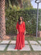 Vaanya Bahl - Tapsi Rust Katan Silk Draped Skirt